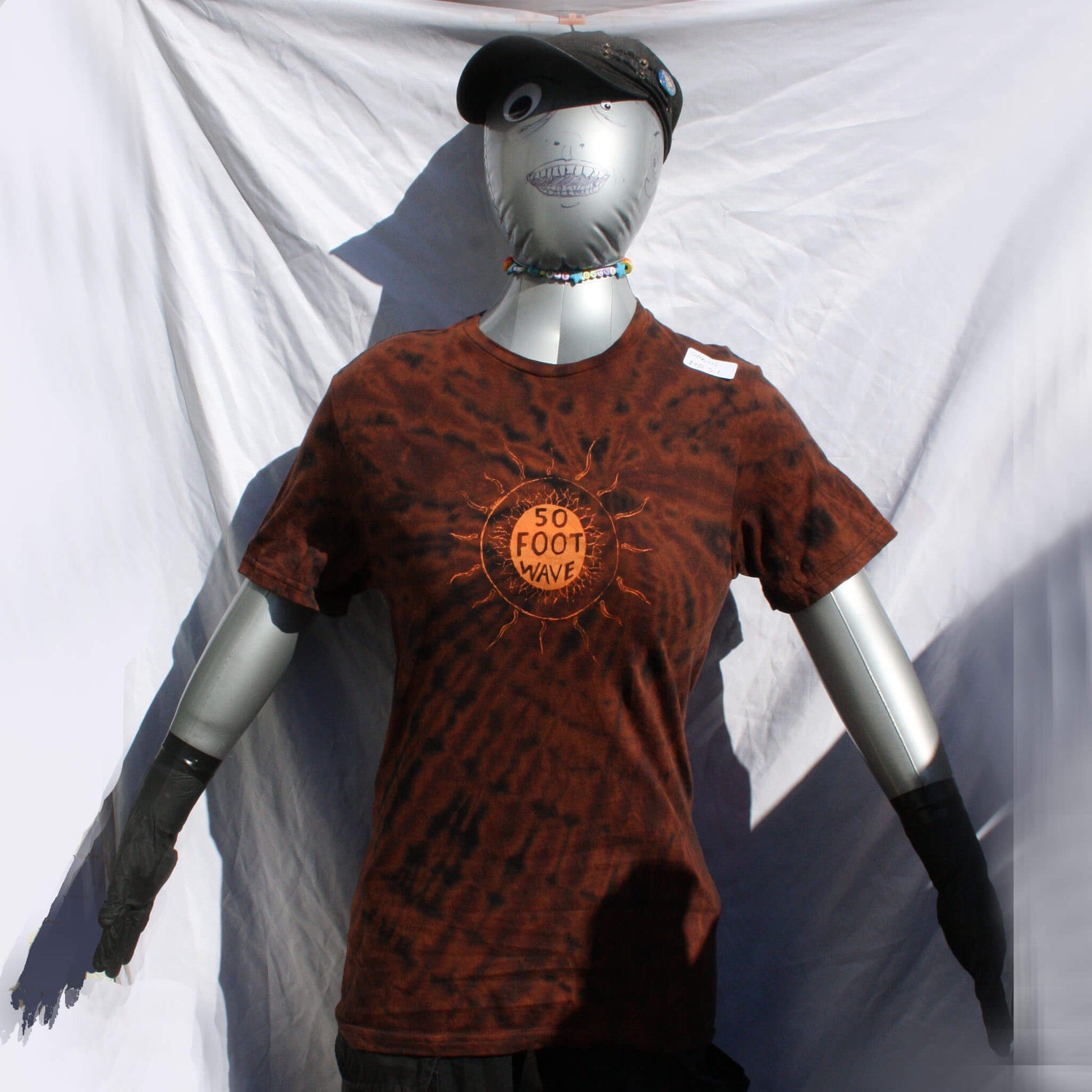 50 foot wave 'Staring into the Sun' T-Shirt - Small ONE OFF Reverse Tie-Dye (#2) ***MISPRINT*** front