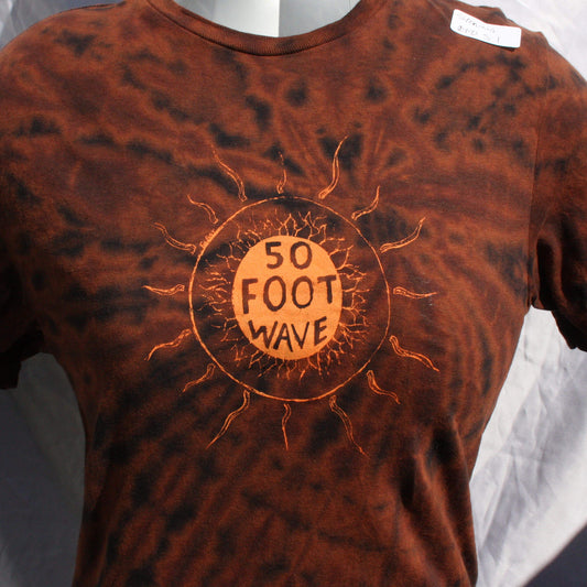 50 foot wave 'Staring into the Sun' T-Shirt - Small ONE OFF Reverse Tie-Dye (#2) ***MISPRINT*** front close