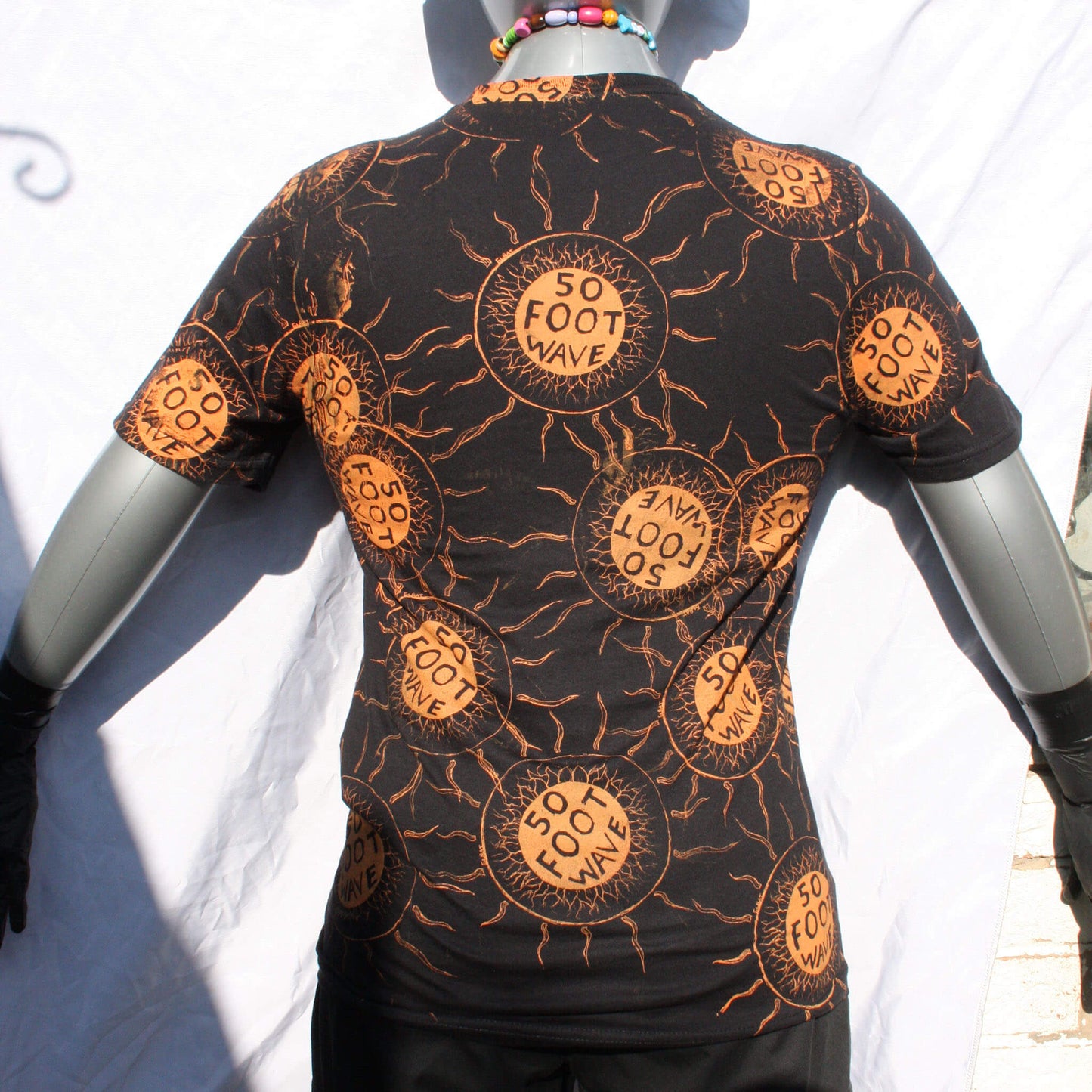 50 Foot Wave "Staring into the Sun" - One of a kind Messy Print T-Shirt by ElRat Designs