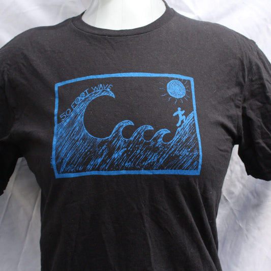 50 foot wave 'Tsunami' tee  - hand printed original a new take on an old classic by ElRat Designs