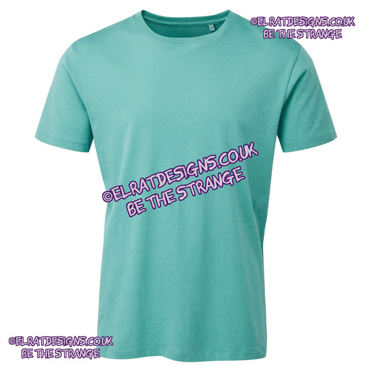 AM10 Blank Anthem 100% organic cotton T-shirt, 100% cotton fabric, showcasing a classic, comfortable fit for custom prints or personal designs. (AM10_Teal_FRONT)