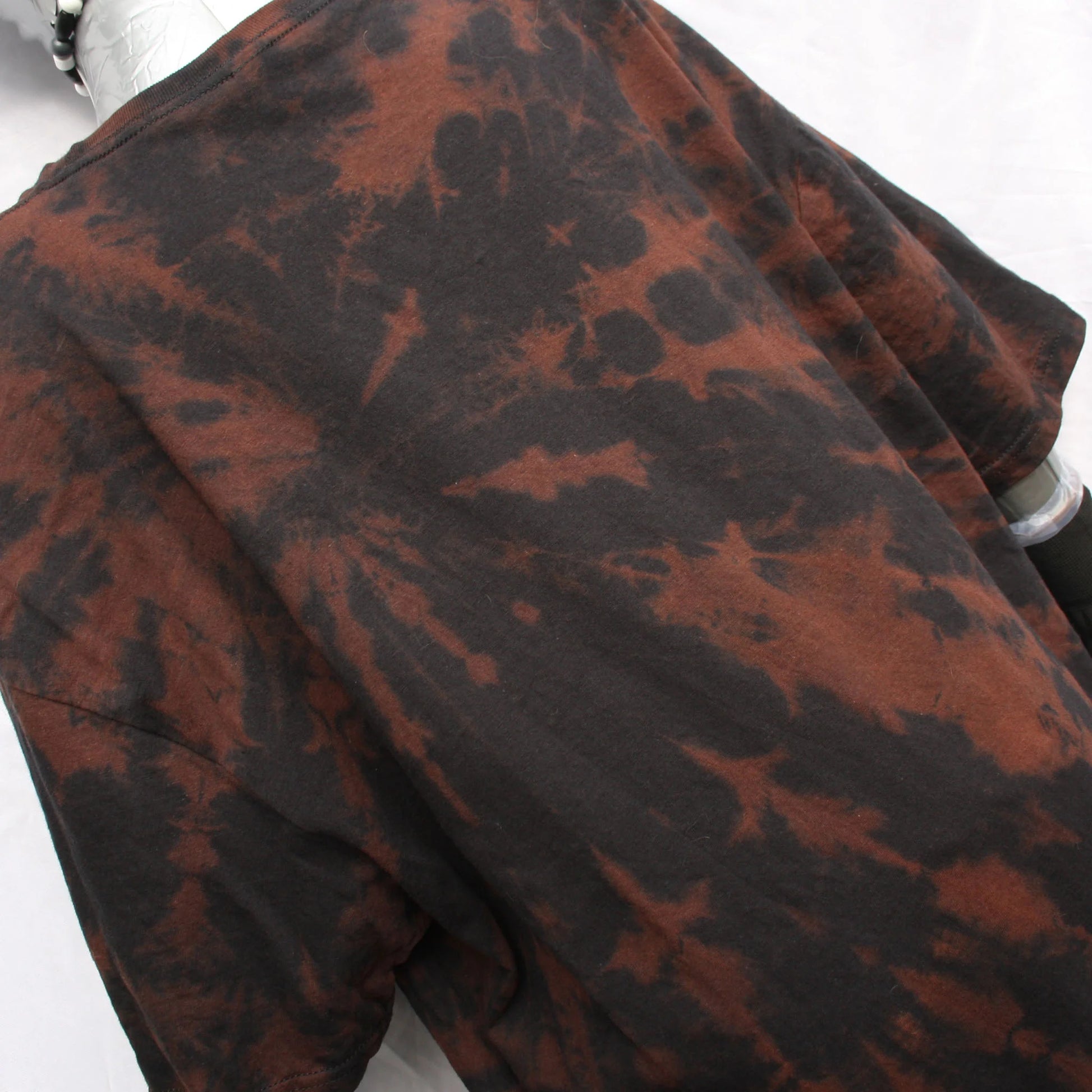 Throwing Muses 'Bywater' Flushed Edition - One-of-a-Kind Black Reverse Tie-Dye 2XL #1 | ElRat Designs