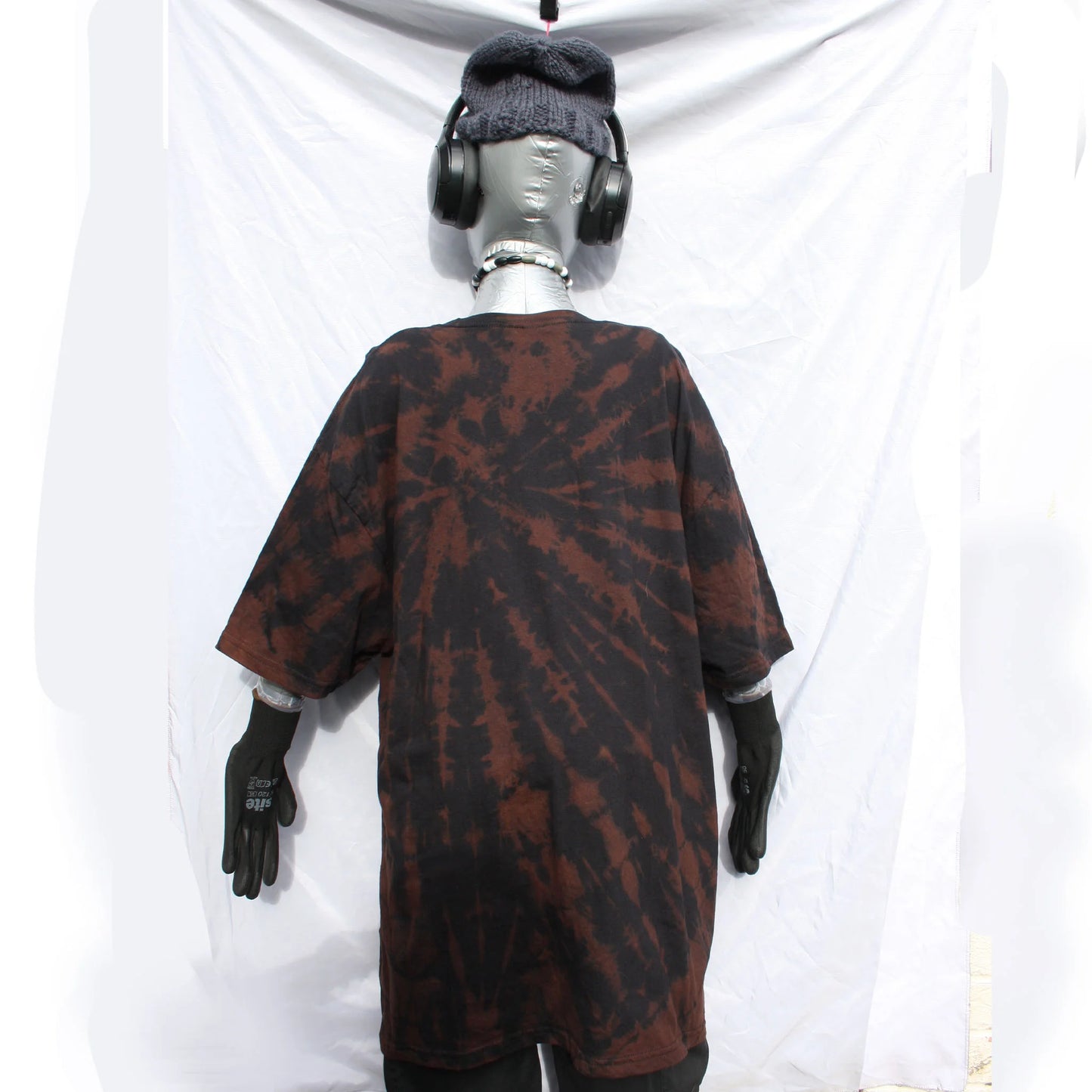 Throwing Muses 'Bywater' Flushed Edition - One-of-a-Kind Black Reverse Tie-Dye 2XL #2 | ElRat Designs