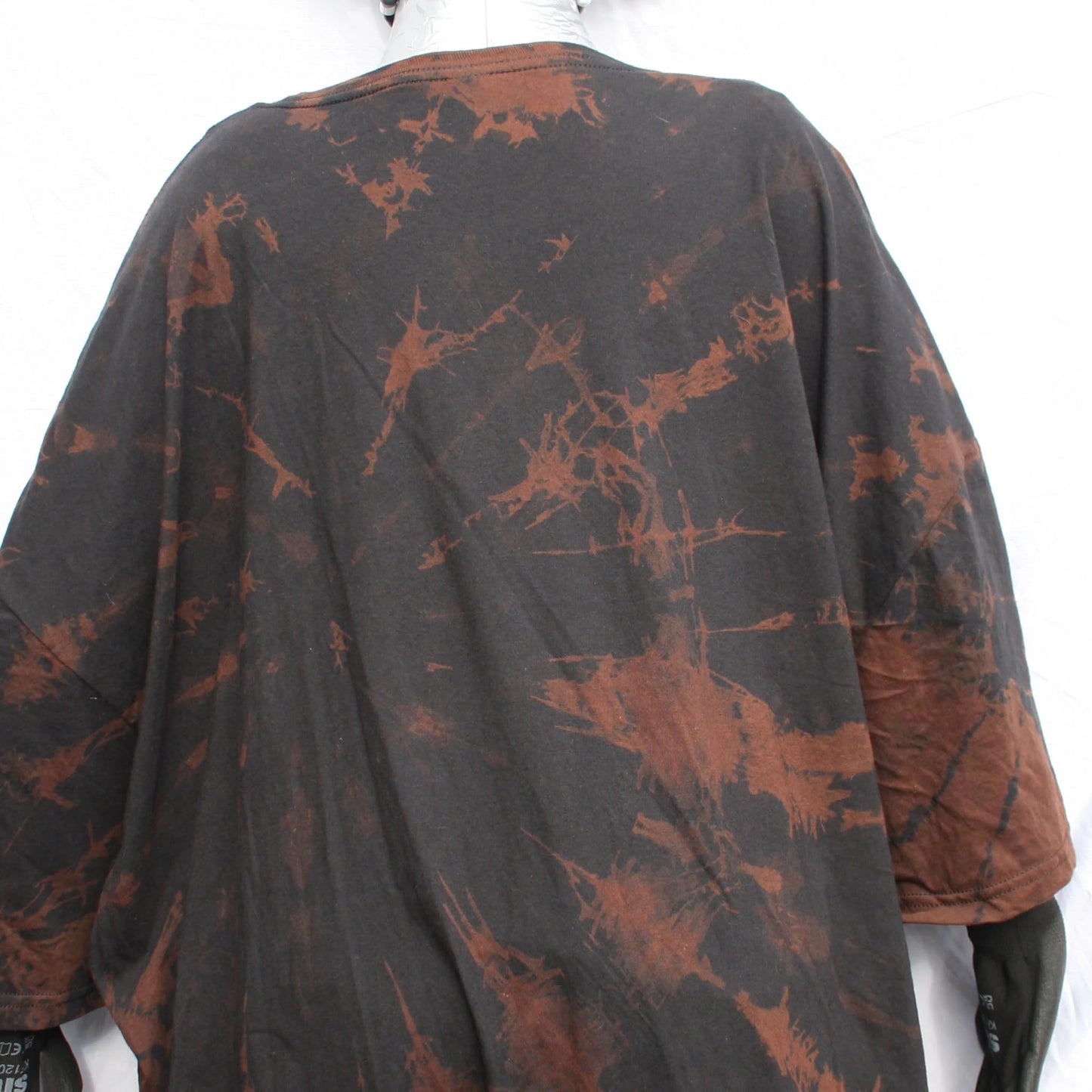 Throwing Muses 'Bywater' Flushed Edition - One-of-a-Kind Black Reverse Tie-Dye 5XL #1 | ElRat Designs