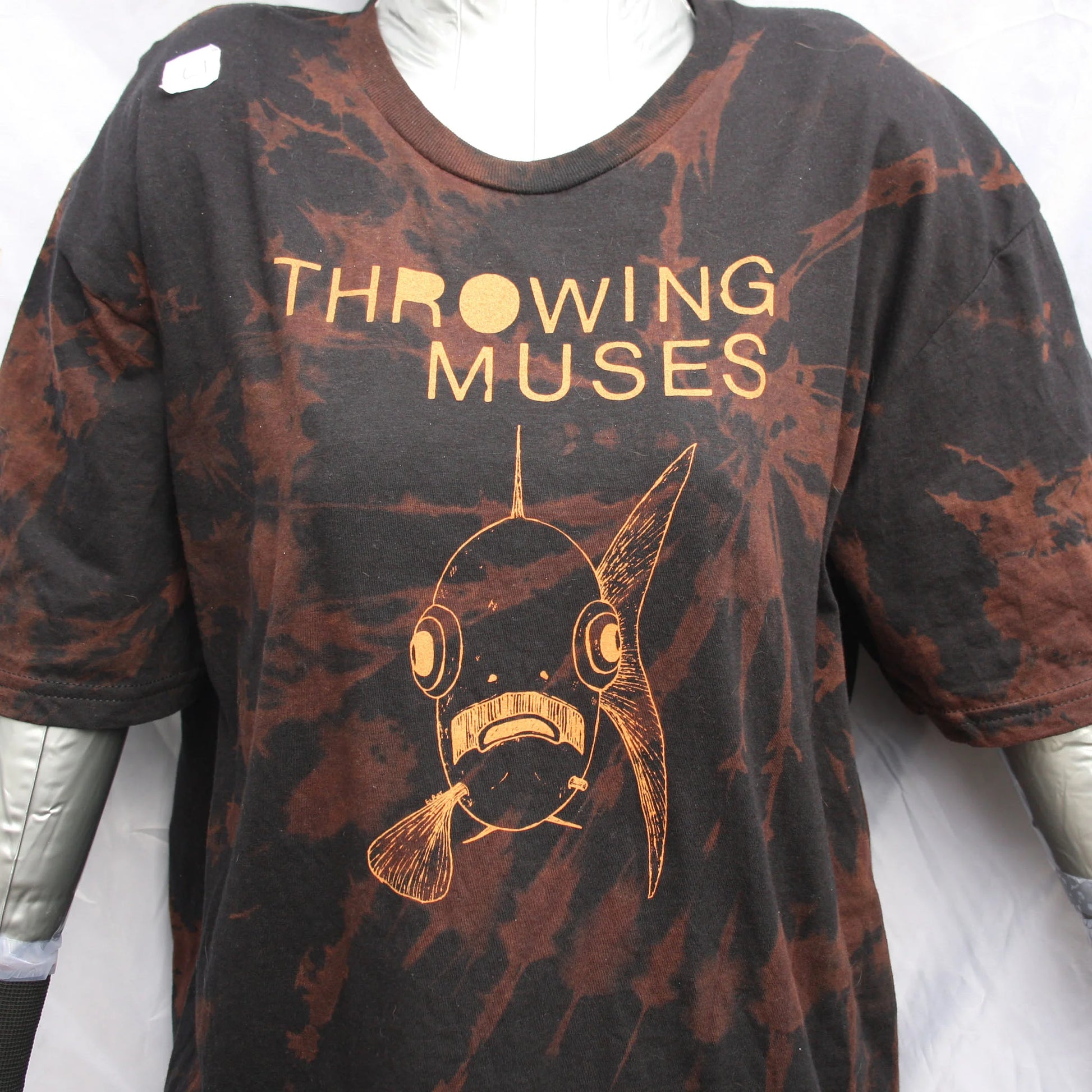 Throwing Muses 'Bywater' Flushed Edition - One-of-a-Kind Black Reverse Tie-Dye Large #1 | ElRat Designs