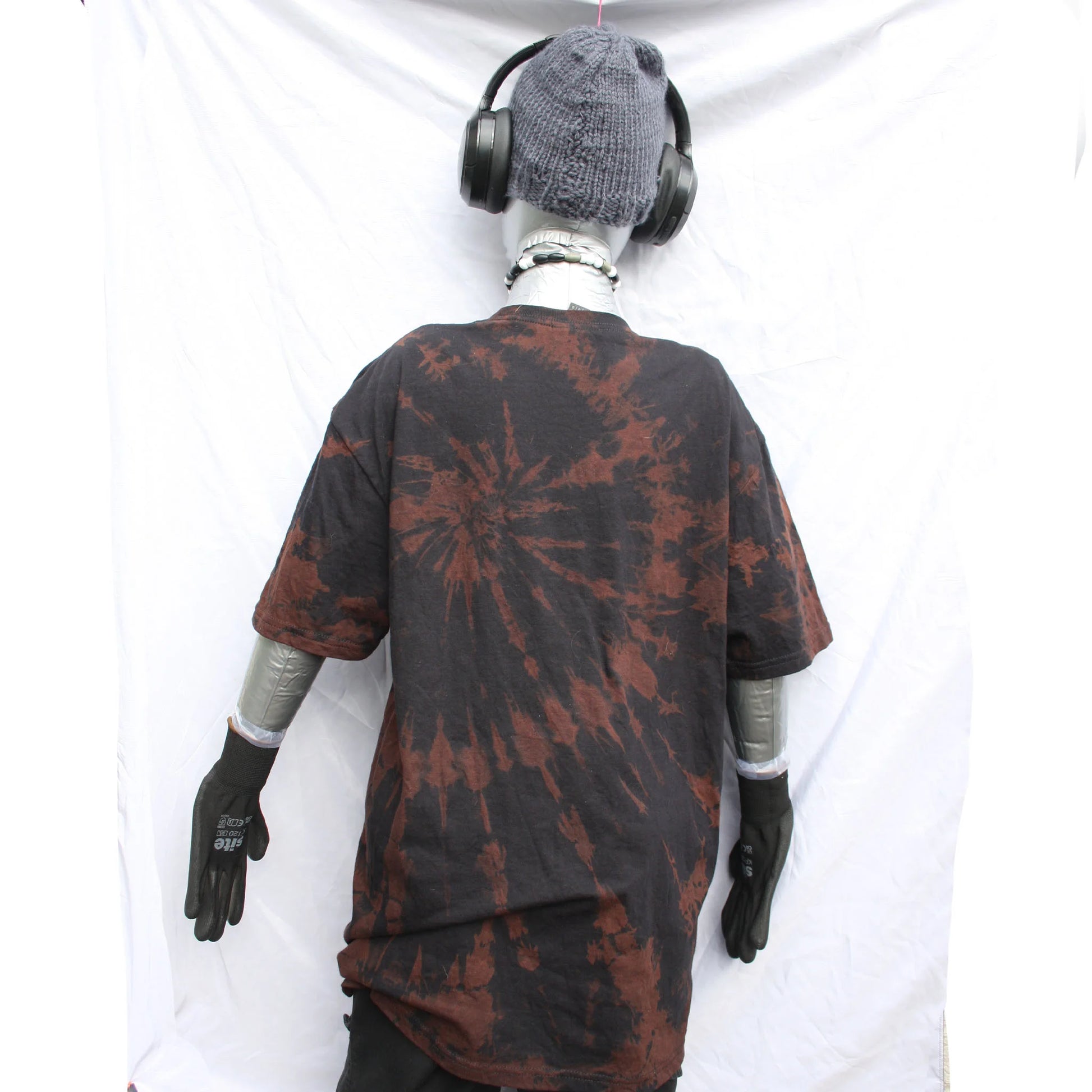Throwing Muses 'Bywater' Flushed Edition - One-of-a-Kind Black Reverse Tie-Dye Large #1 | ElRat Designs