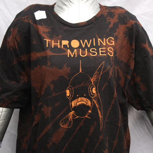 Throwing Muses 'Bywater' Flushed Edition - One-of-a-Kind Black Reverse Tie-Dye Large #2 | ElRat Designs