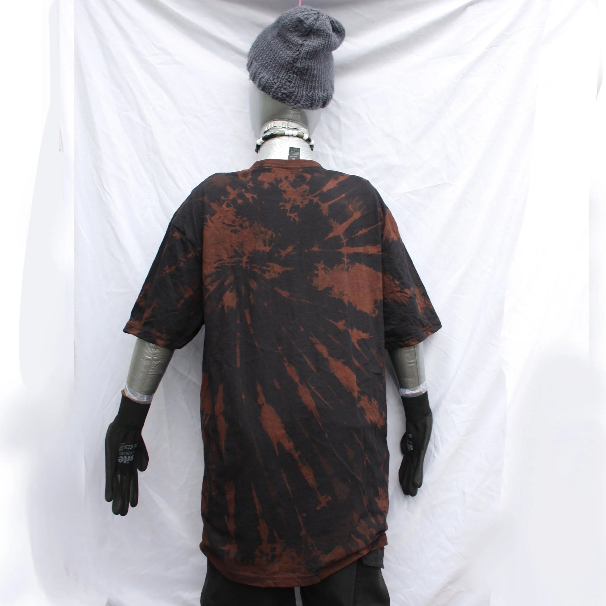 Throwing Muses 'Bywater' Flushed Edition - One-of-a-Kind Black Reverse Tie-Dye Large #2 | ElRat Designs