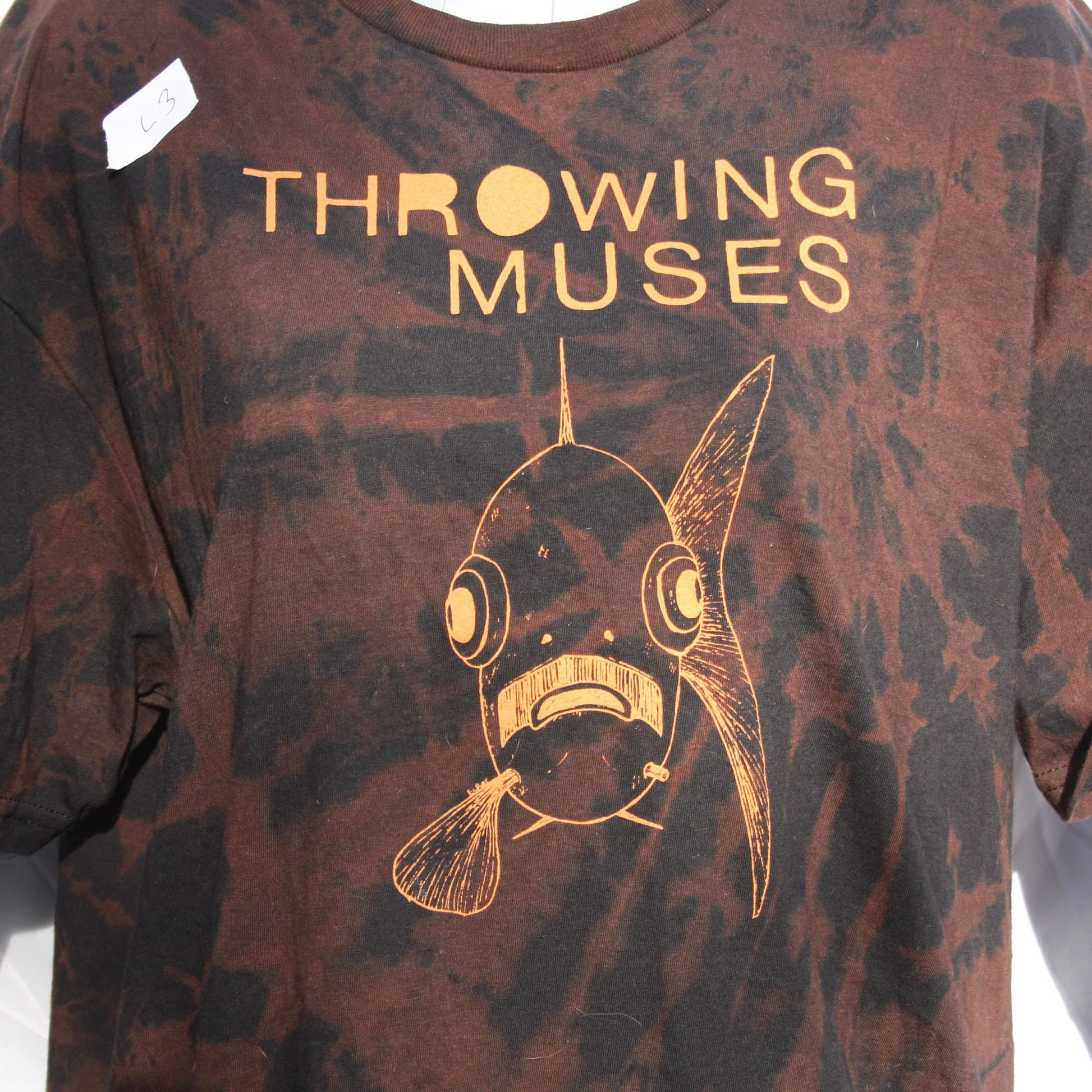 Throwing Muses 'Bywater' Flushed Edition - One-of-a-Kind Black Reverse Tie-Dye Large #3 | ElRat Designs