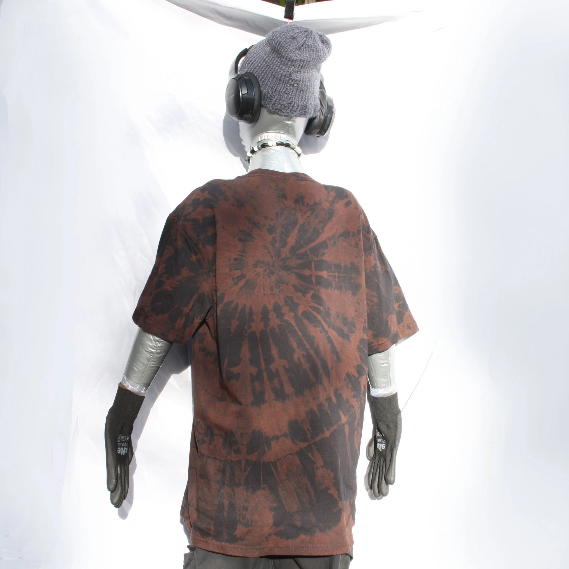 Throwing Muses 'Bywater' Flushed Edition - One-of-a-Kind Black Reverse Tie-Dye Large #3 | ElRat Designs