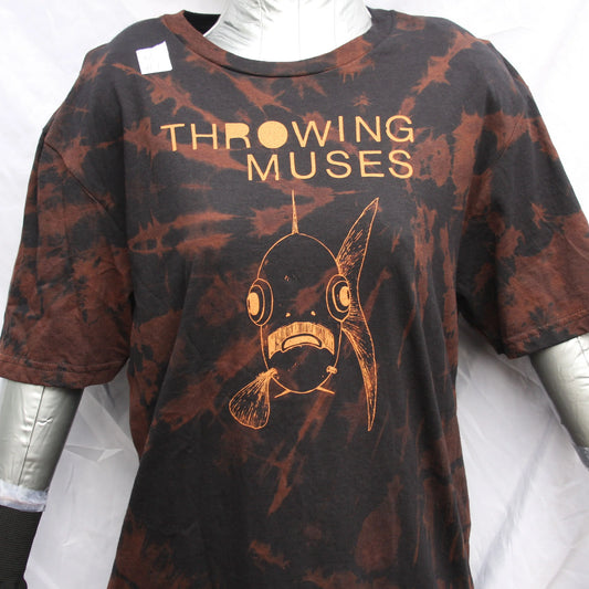 Throwing Muses 'Bywater' Flushed Edition - One-of-a-Kind Black Reverse Tie-Dye Medium #1 | ElRat Designs