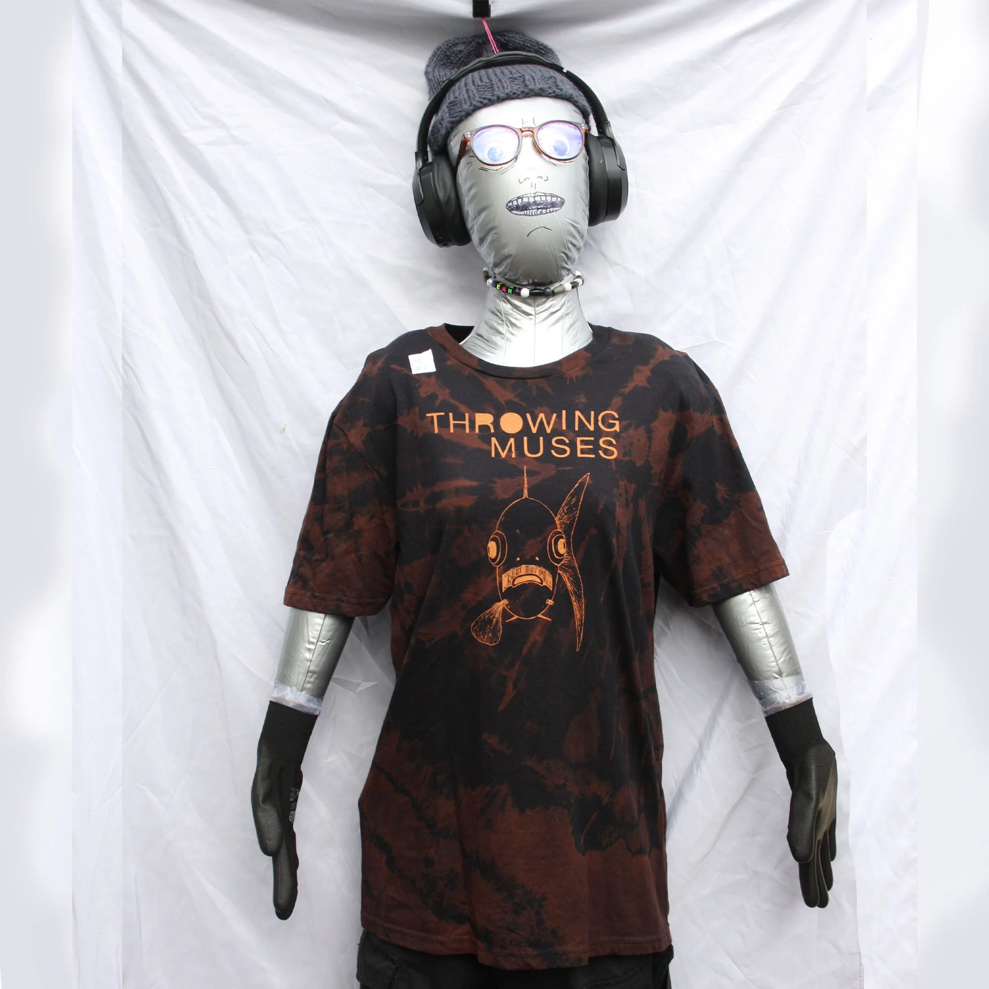 Throwing Muses 'Bywater' Flushed Edition - One-of-a-Kind Black Reverse Tie-Dye Medium #1 | ElRat Designs