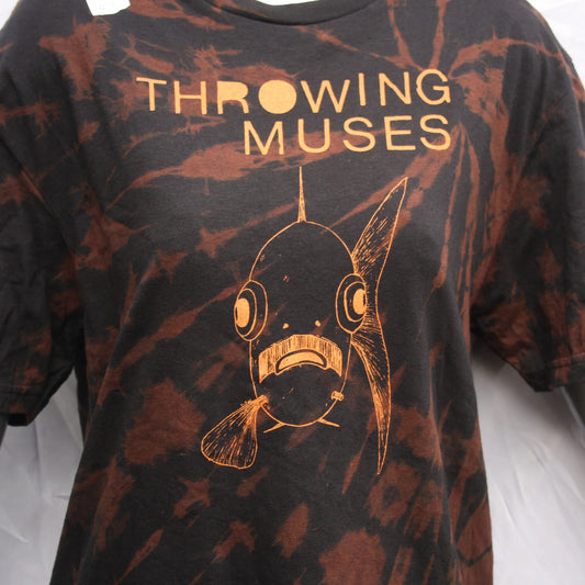 Throwing Muses 'Bywater' Flushed Edition - One-of-a-Kind Black Reverse Tie-Dye Medium #2 | ElRat Designs