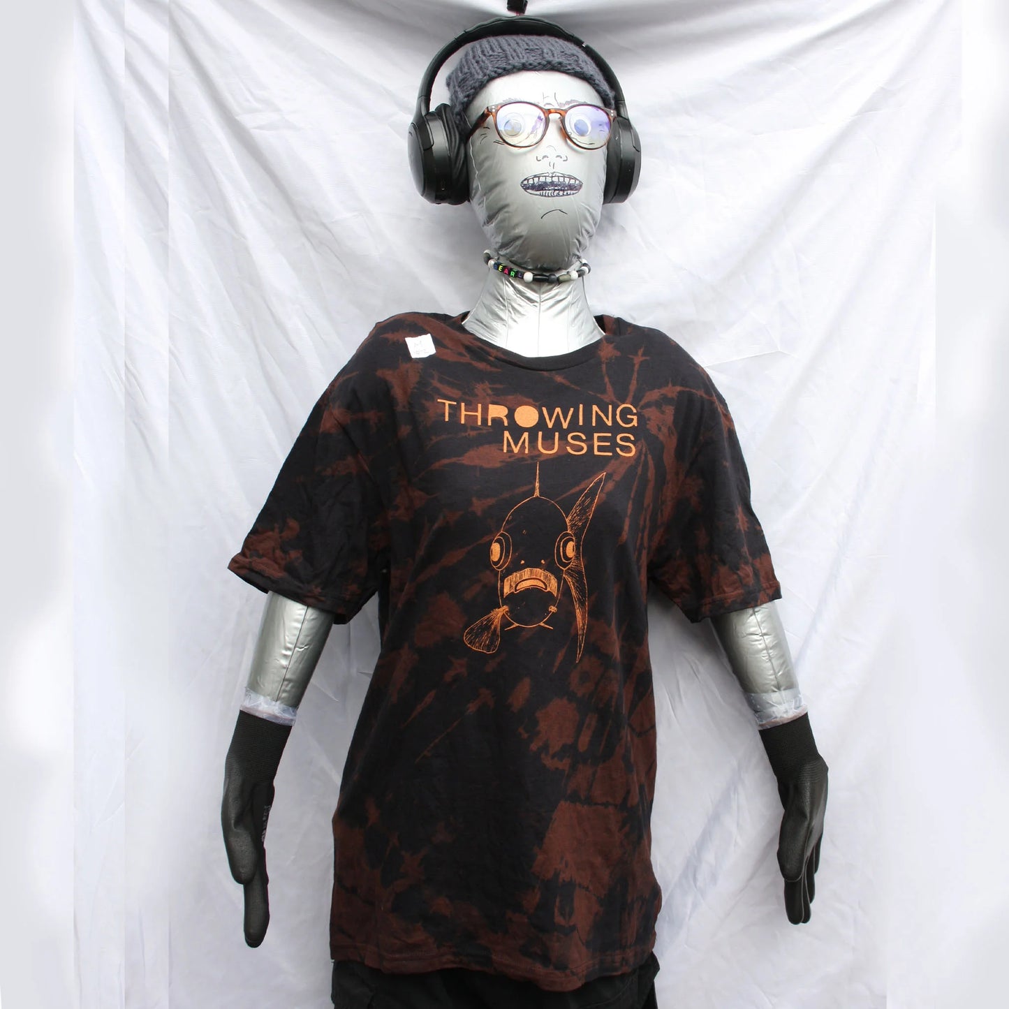Throwing Muses 'Bywater' Flushed Edition - One-of-a-Kind Black Reverse Tie-Dye Medium #2 | ElRat Designs