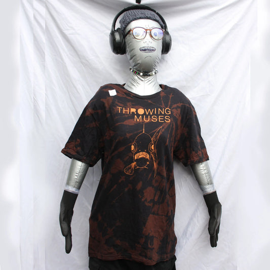 Throwing Muses 'Bywater' Flushed Edition - One-of-a-Kind Black Reverse Tie-Dye Medium #2 | ElRat Designs