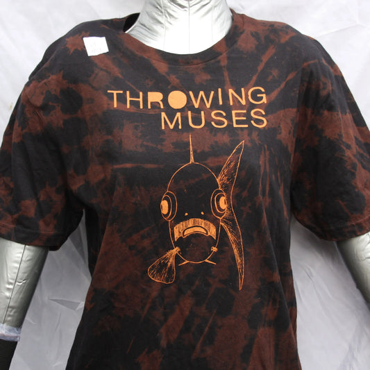 Throwing Muses 'Bywater' Flushed Edition - One-of-a-Kind Black Reverse Tie-Dye Medium #3 | ElRat Designs