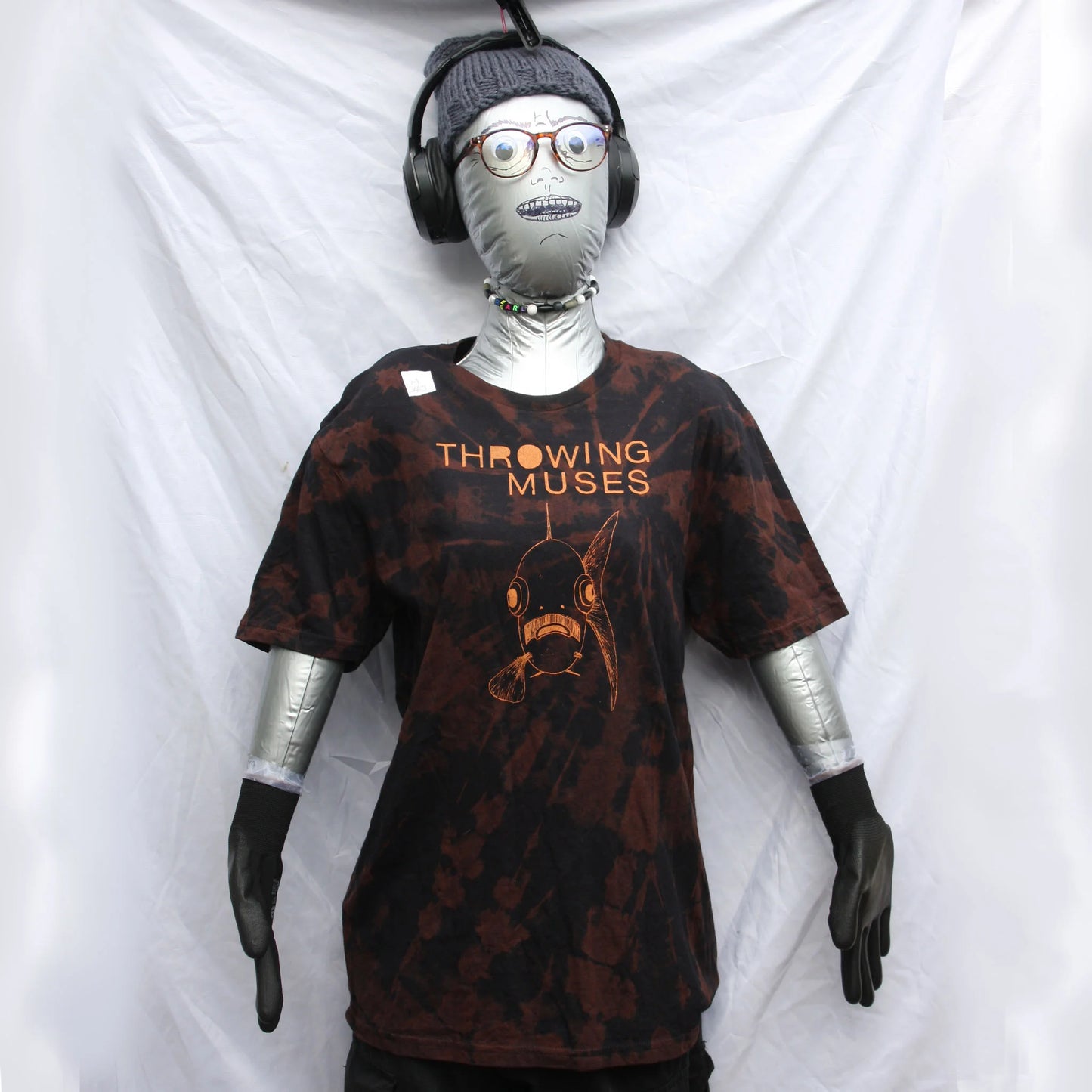 Throwing Muses 'Bywater' Flushed Edition - One-of-a-Kind Black Reverse Tie-Dye Medium #3 | ElRat Designs