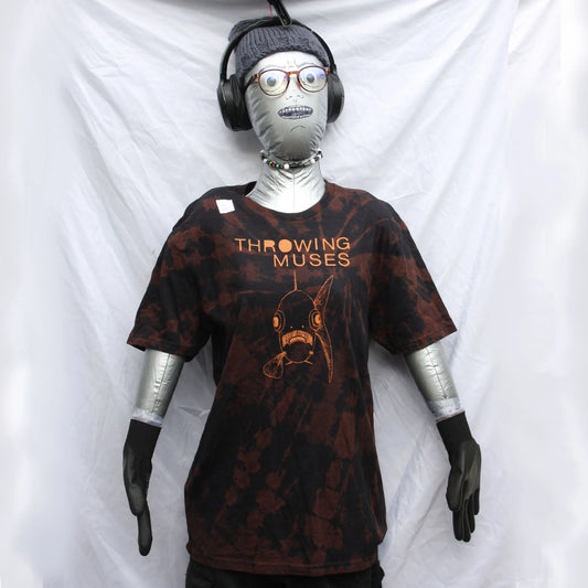 Throwing Muses 'Bywater' Flushed Edition - One-of-a-Kind Black Reverse Tie-Dye Medium #3 | ElRat Designs