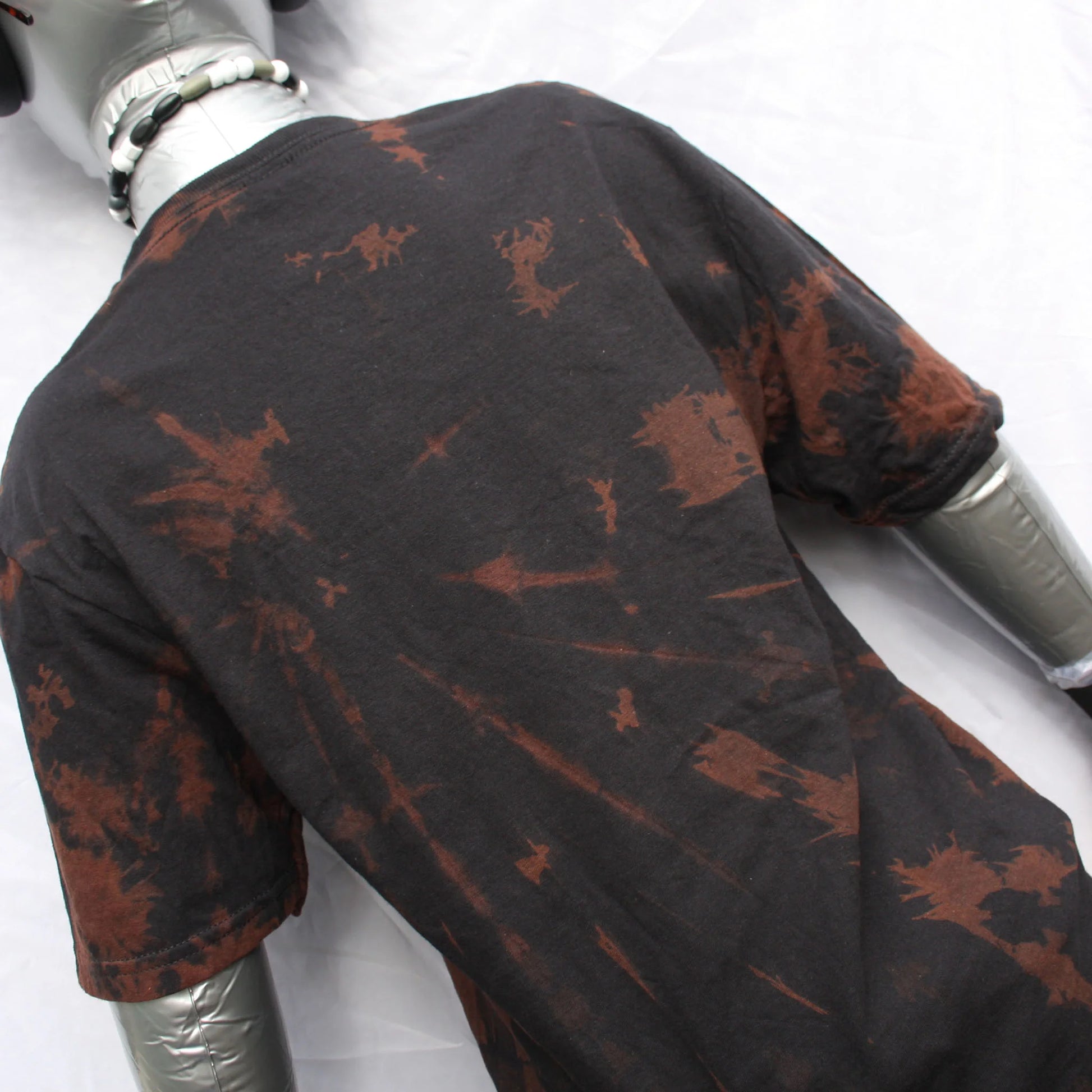 Throwing Muses 'Bywater' Flushed Edition - One-of-a-Kind Black Reverse Tie-Dye S #1 | ElRat Designs