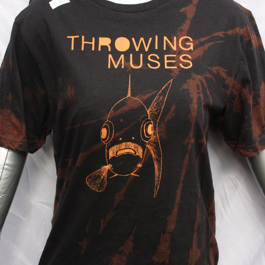 Throwing Muses 'Bywater' Flushed Edition - One-of-a-Kind Black Reverse Tie-Dye S #1 | ElRat Designs