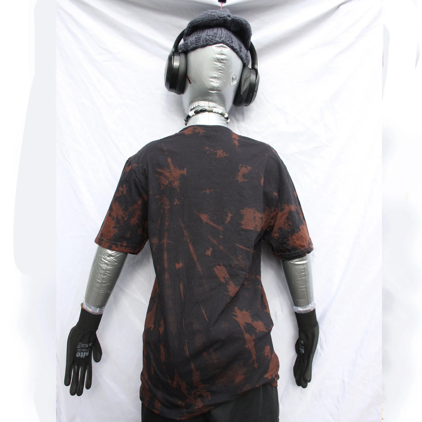 Throwing Muses 'Bywater' Flushed Edition - One-of-a-Kind Black Reverse Tie-Dye S #1 | ElRat Designs