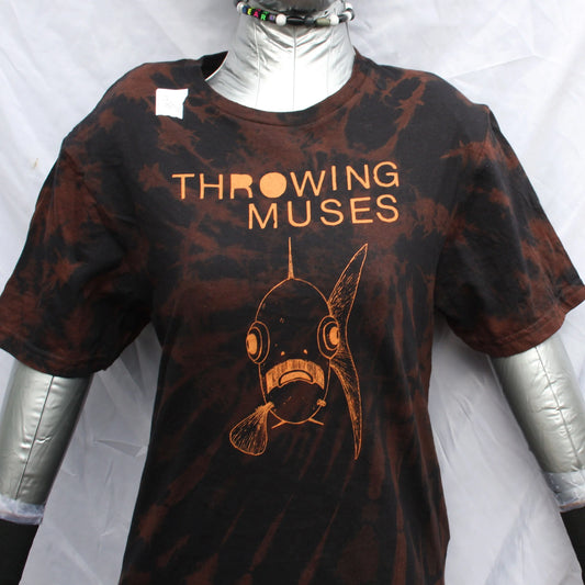 Throwing Muses 'Bywater' Flushed Edition - One-of-a-Kind Black Reverse Tie-Dye Small #2 | ElRat Designs