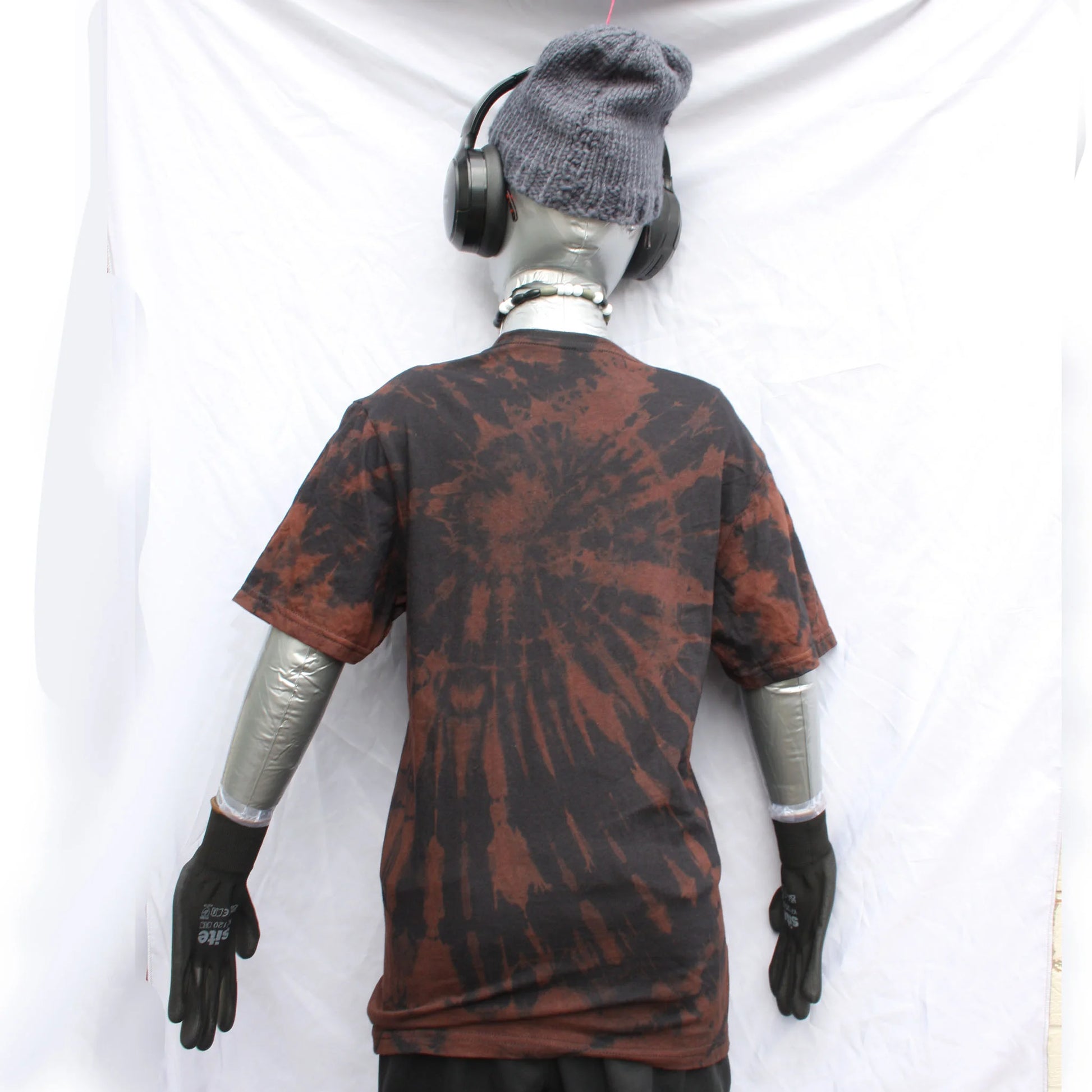 Throwing Muses 'Bywater' Flushed Edition - One-of-a-Kind Black Reverse Tie-Dye Small #2 | ElRat Designs