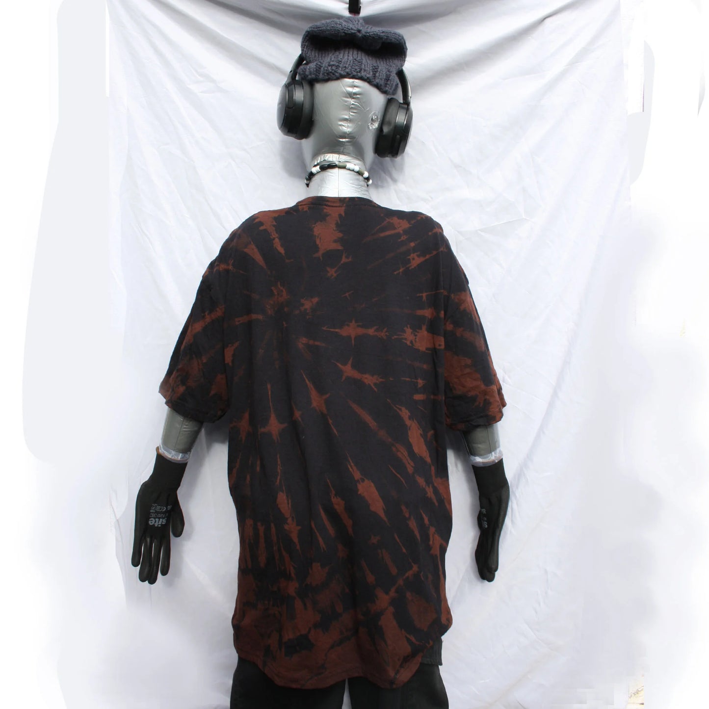 Throwing Muses 'Bywater' Flushed Edition - One-of-a-Kind Black Reverse Tie-Dye XL #1 | ElRat Designs