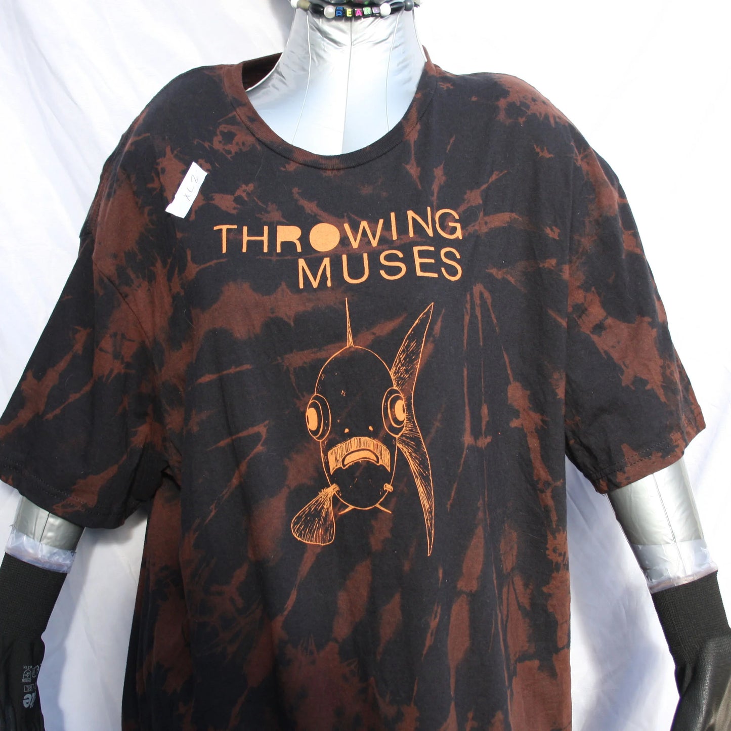 Throwing Muses 'Bywater' Flushed Edition - One-of-a-Kind Black Reverse Tie-Dye XL #2 | ElRat Designs