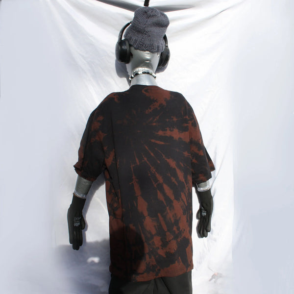 Throwing Muses 'Bywater' Flushed Edition - One-of-a-Kind Black Reverse Tie-Dye XL #2 | ElRat Designs