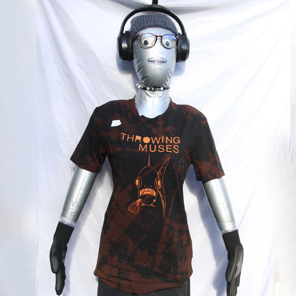 Throwing Muses 'Bywater' Flushed Edition - One-of-a-Kind Black Reverse Tie-Dye XS #1 | ElRat Designs