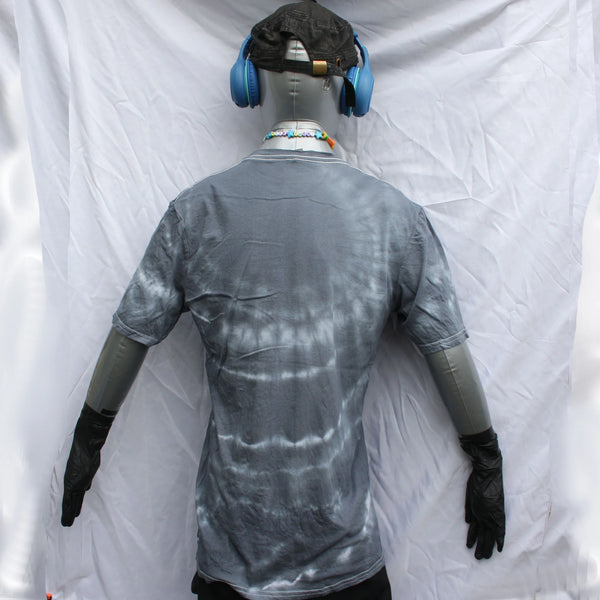 Vine Beetle - Hand-Drawn Bug - Medium #1 Misprint - White/Black Tie-Dye | ElRat Designs