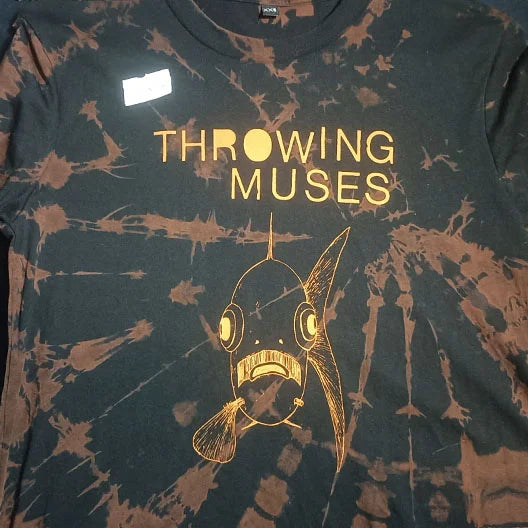 Throwing Muses 'Bywater' Flushed Edition - One-of-a-Kind Black Reverse Tie-Dye 2XS #1 | ElRat Designs
