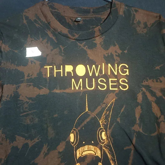 Throwing Muses 'Bywater' Flushed Edition - One-of-a-Kind Black Reverse Tie-Dye XS #1 | ElRat Designs