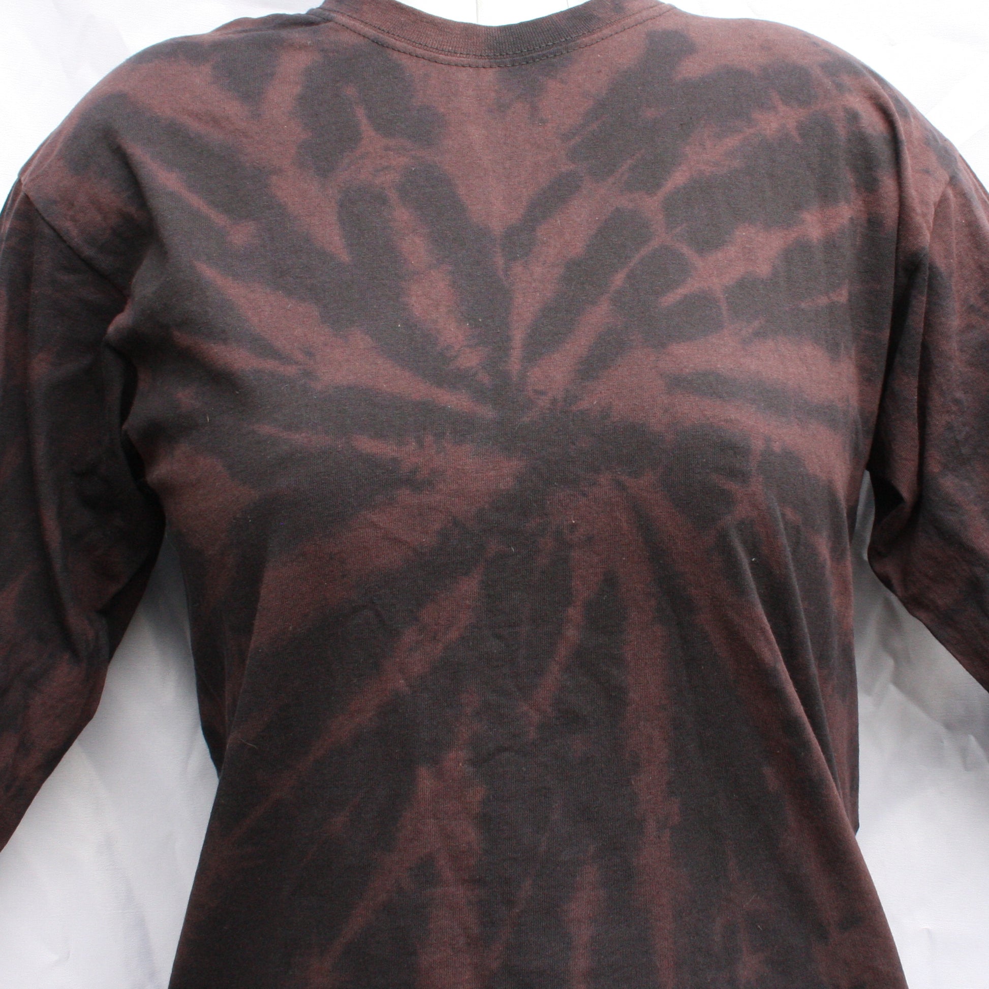 Fruit of the Loom Super premium long sleeve, reverse tie dyed by ElRat Designs