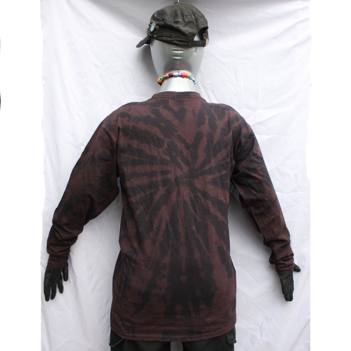 Fruit of the Loom Super premium long sleeve, reverse tie dyed by ElRat Designs