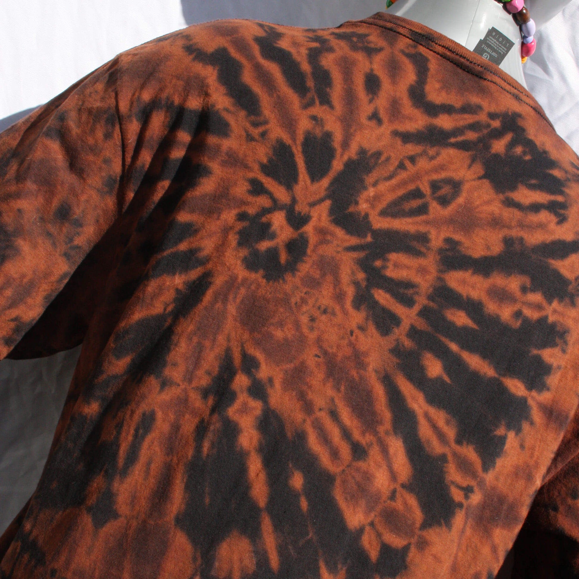 one of a kind reverse tie dye heavy bleach