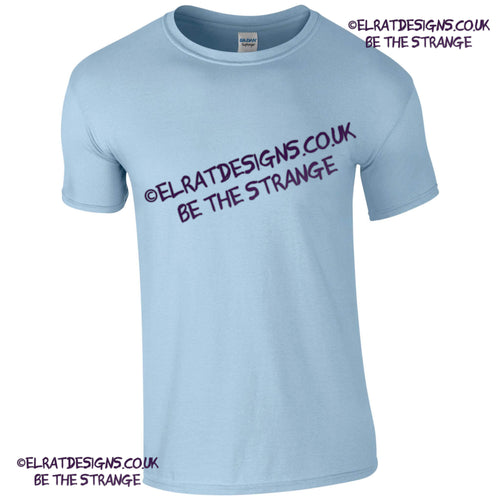 GD001 - Blank Gildan Softstyle light blue T-shirt, 100% cotton fabric - ElRat Designs - elratdesigns.co.uk (gd001_LightBlue_FRONT)