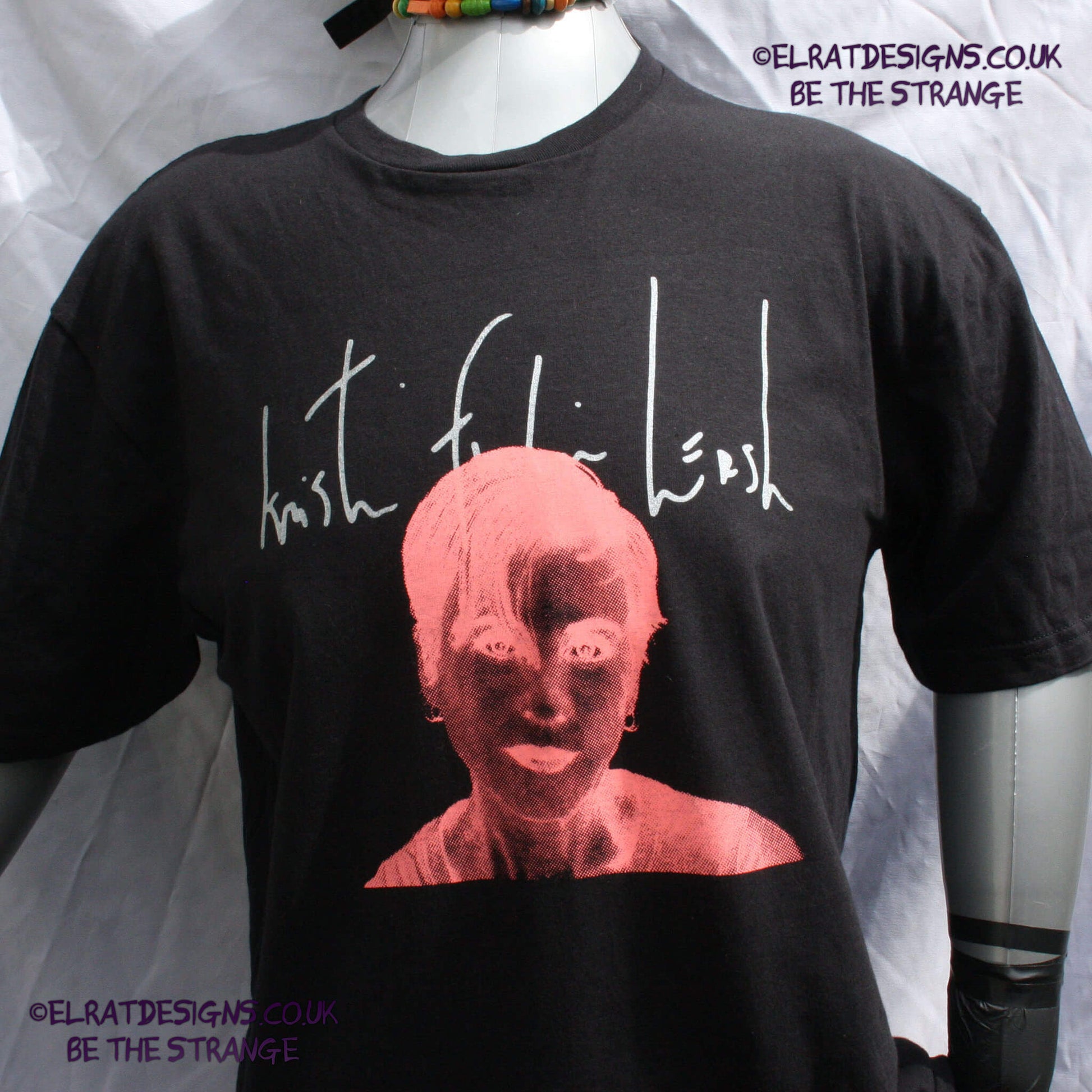 Kristin fn Hersh, KFH, halftone lairy portrait, fluorescent t-shirt, only from ElRat Designs - elratdesigns.co.uk