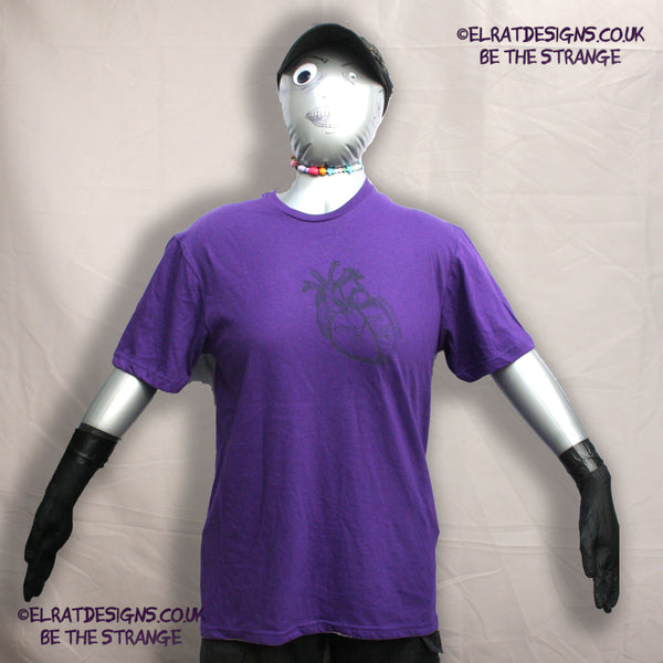 ElRat Kristin Hersh - Reflections on the Motive Power of Fire, "Time Lied" anatomical heart T-shirt, Black Heart Edition, by ElRat designs - hero - elratdesigns.co.uk