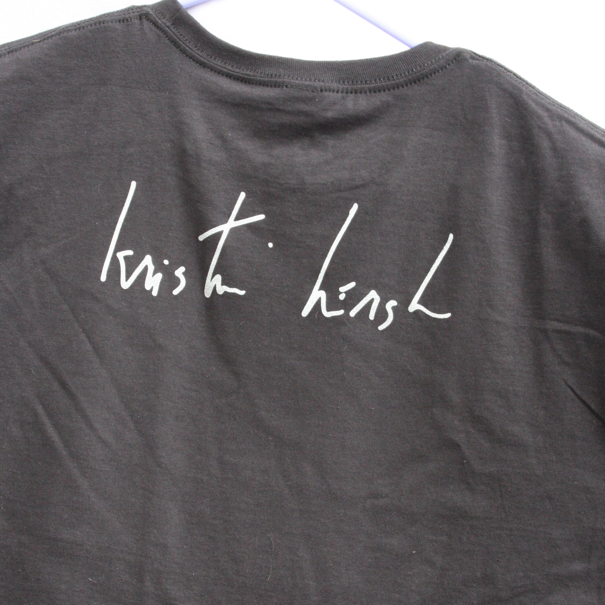 "Bubble net" - "There's no tomorrow" LYRIC TEE, handwritten by Kristin Hersh!!