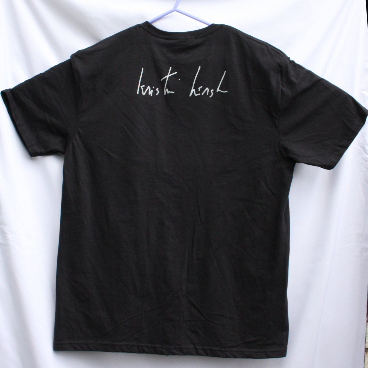 "Bubble net" - "There's no tomorrow" LYRIC TEE, handwritten by Kristin Hersh!!