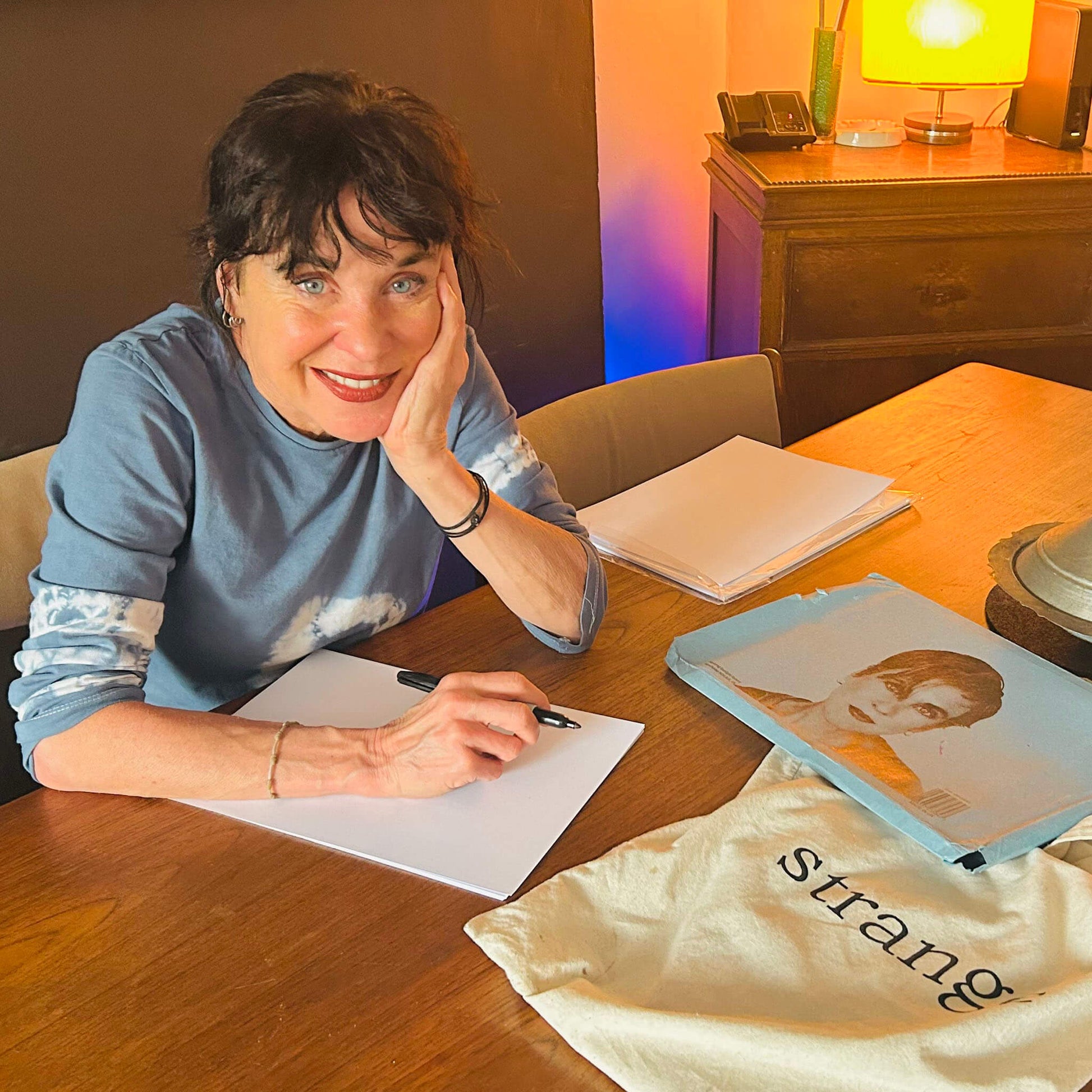 Kristin Hersh handwriting lyrics for ElRat Designs lyric t-shirts 2025