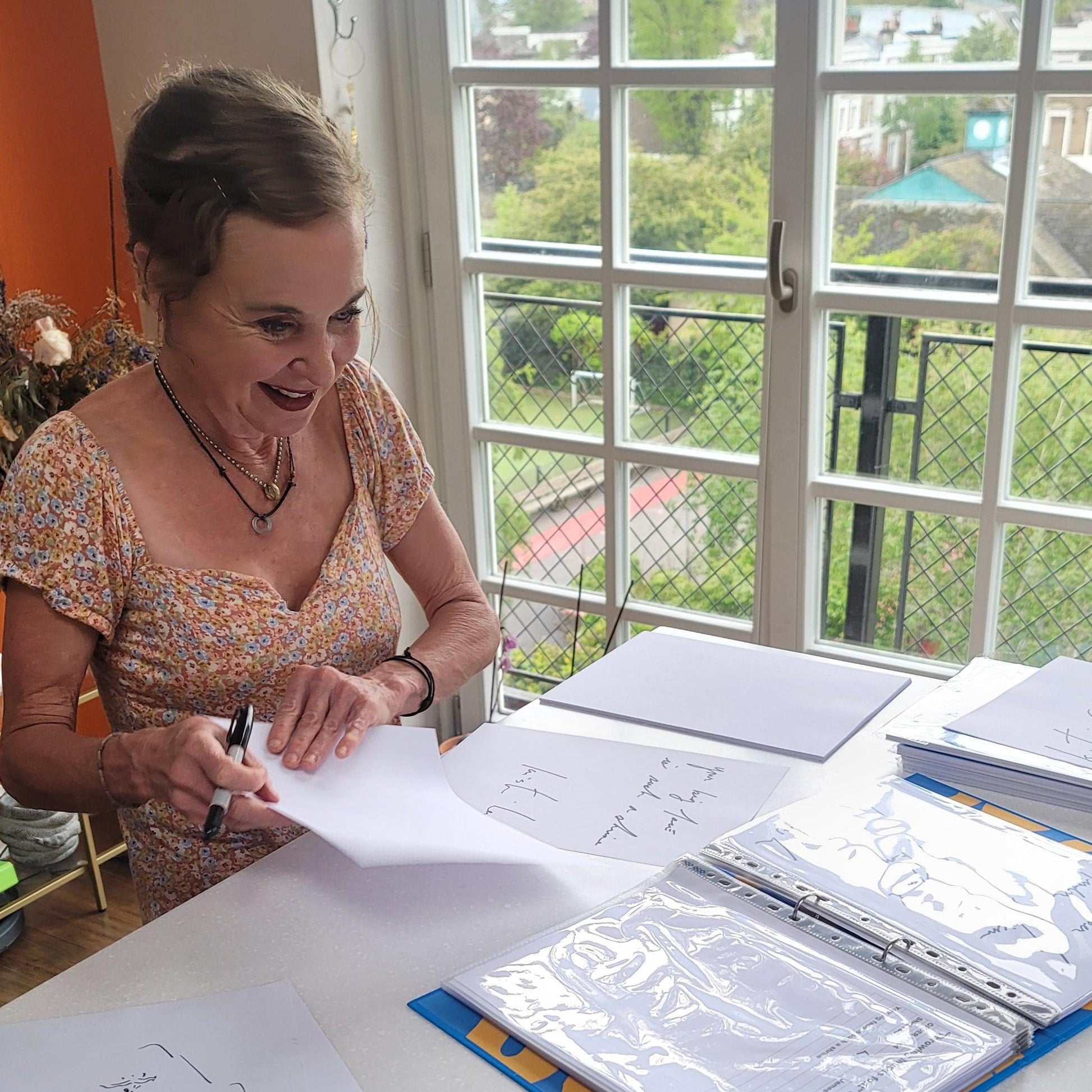 Kristin Hersh handwriting lyrics for ElRat Designs lyric t-shirts.