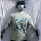 Splatter Print Art Shirt - One of a Kind Hand Printed, Aloe Size Medium SP.SS.Al.M1 | ElRat Designs