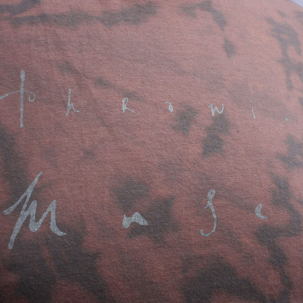 Throwing Muses "Chains Changed" Logo - Medium ONE OFF Charcoal Reverse Tie-Dye (#1) ***MISPRINT***