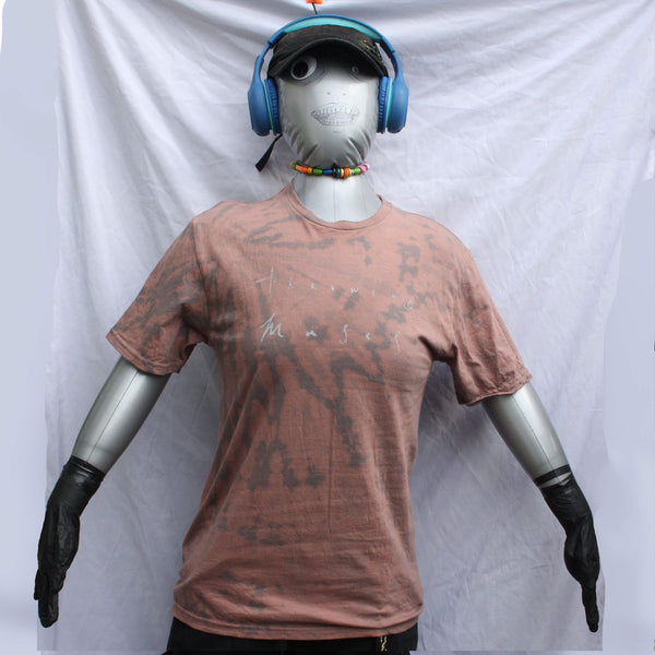 Throwing Muses "Chains Changed" Logo - Medium ONE OFF Charcoal Reverse Tie-Dye (#1) ***MISPRINT***