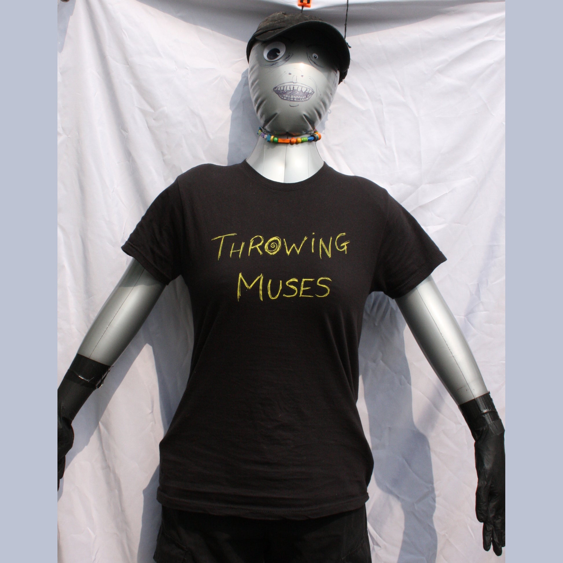 Throwing Muses - ElRat handwritten Scruffy font - Screen printed T-Shirt