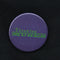 Throwing Muses 'University' Logo - Green on Purple - 38mm Badge | ElRat Designs