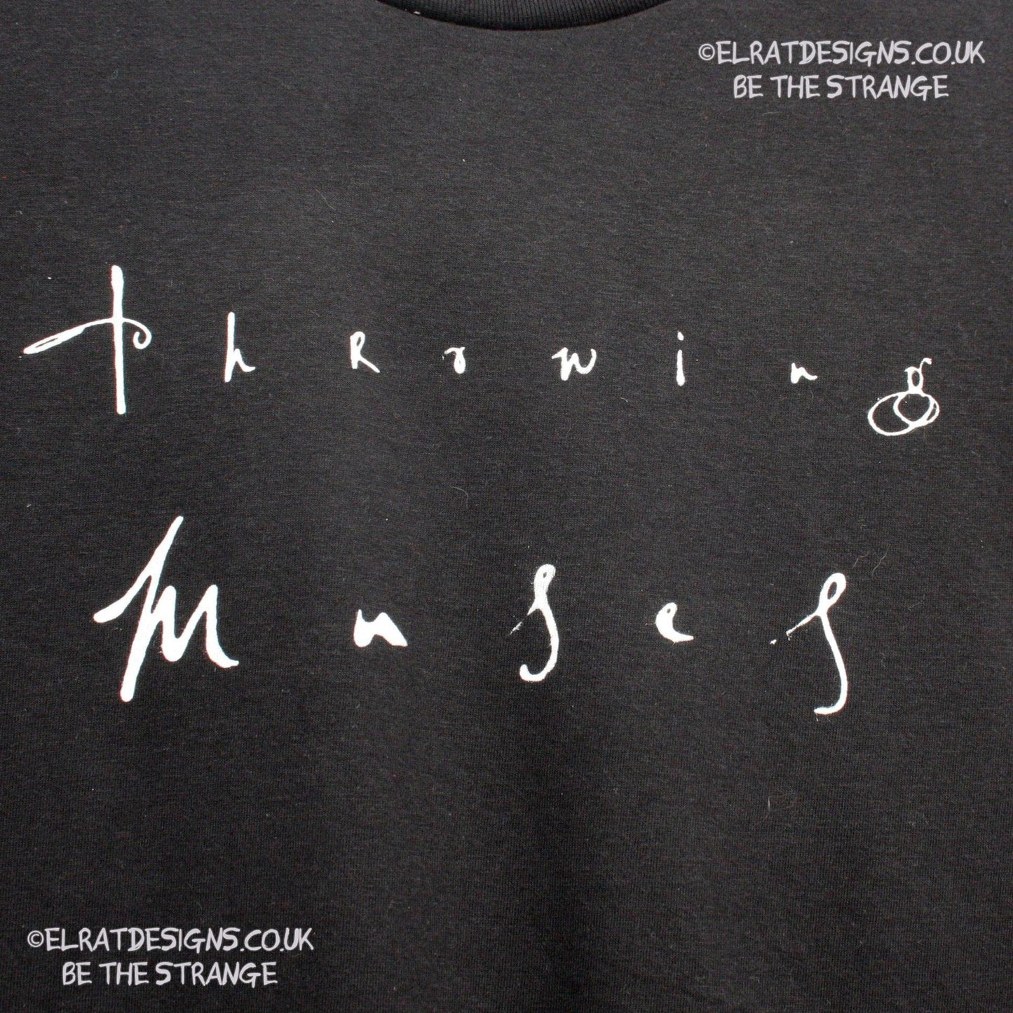 Throwing Muses, Chains Changed, Classic Logo T-Shirt. Every Hersh Shirt Supports Kristin Hersh Studio Time ElRat Designs - hero - elratdesigns.co.uk